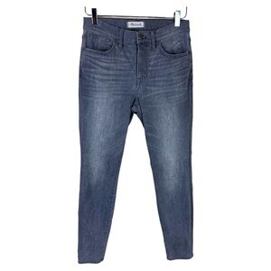 MADEWELL GREY HIGH RISE SKINNY JEANS